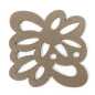 Preview: Filzuntersetzer POLA 10 x 10 cm in Beige