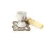Preview: Filzuntersetzer POLA 10 x 10 cm in Beige