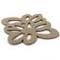 Preview: Filzuntersetzer POLA 10 x 10 cm in Beige