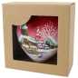 Preview: herz aus glas handbemalt mit winter landschaft in rot