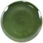 Preview: großer flacher teller  mit durchmesser von 24 cm in grün