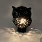 Preview: Tischlampe Eule in Schwarz