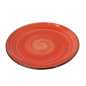 Preview: kleiner flacher teller  mit durchmesser von 19 cm in rustic rot