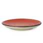 Preview: kleiner flacher teller  mit durchmesser von 19 cm in rustic rot