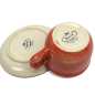 Preview: 0,2l mit untertasse in rot