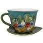 Preview: Tasse 0,35 l + Untertasse - Wiesenmotiv 3D
