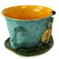 Preview: Tasse 0,35 l + Untertasse - Sonneblumen 3D