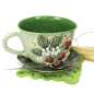 Preview: Tasse 0,35 l + Untertasse - Erdbeeren 3D