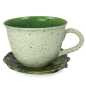 Preview: Tasse 0,35 l + Untertasse - Erdbeeren 3D