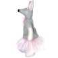 Preview: kuscheltier ballerina maus mit rosa schleife und ballettröckchen