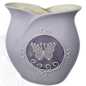 Preview: keramik vase mit Schmetterling in Lila motiv