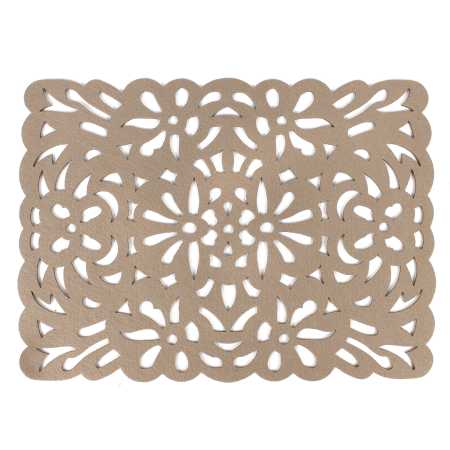Untersetzer 30 x 40 cm aus Filz  in Beige