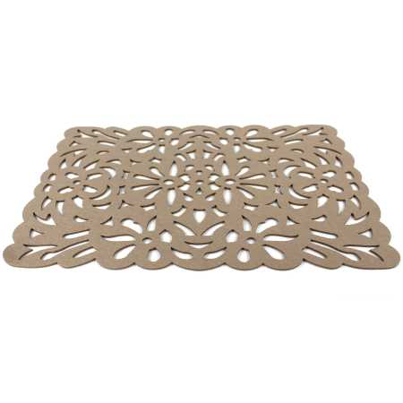 Untersetzer 30 x 40 cm aus Filz  in Beige