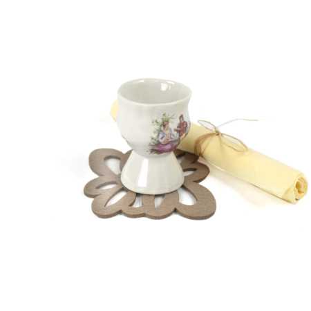 Filzuntersetzer POLA 10 x 10 cm in Beige