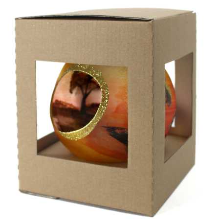 teelichtkugel verpackt als geschenk