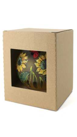teelichtkugel verpackt als geschenk