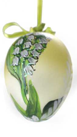 osterei aus glas