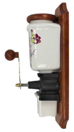 Wandkaffeemühle - Sonnenblume, Holz Buche