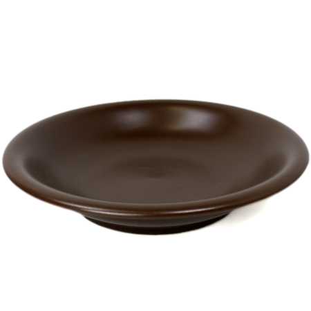 suppenteller von 22 cm in dunkelbraun