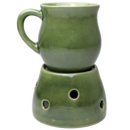 becher mit stövchen in detail