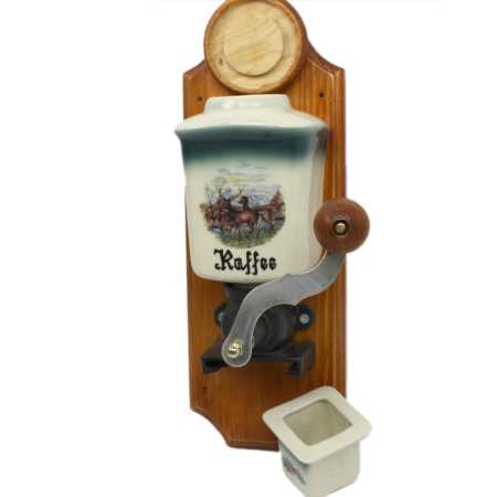 Wandkaffeemühle - wildmotiv - hirsche