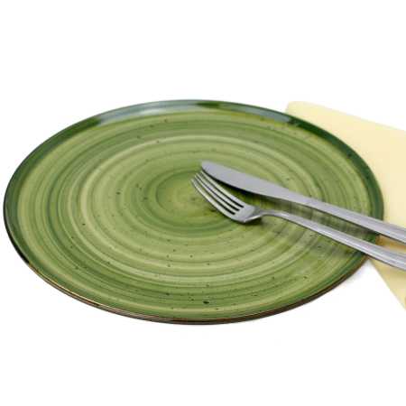 großer flacher teller  mit durchmesser von 27 cm in grün