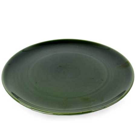 großer flacher teller  mit durchmesser von 24 cm in grün