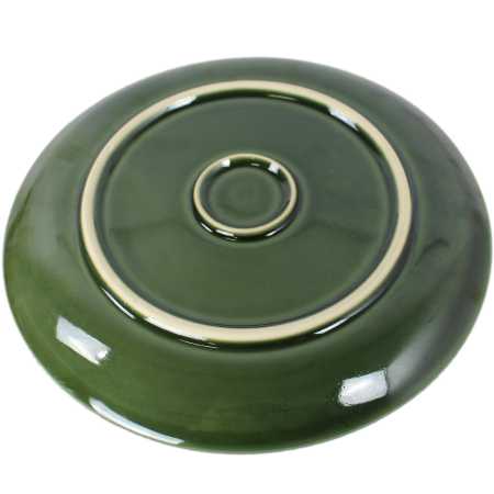 großer flacher teller  mit durchmesser von 24 cm in grün