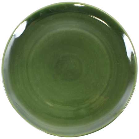 großer flacher teller  mit durchmesser von 24 cm in grün
