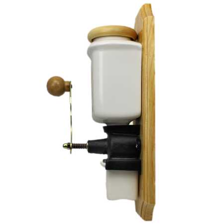 Wandkaffeemühle - Rosen in Gelb