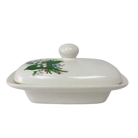 Butterdose für 250 g (ganze Portion) Butter - Maiglöckchen