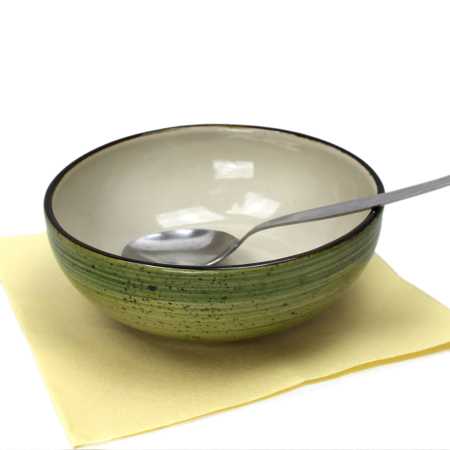 tiefer schüssel  mit durchmesser von 16 cm in grün