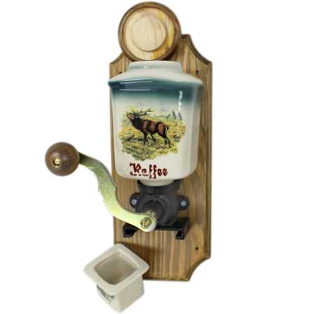 Wandkaffeemühle - Wildmotiv - Hirsch