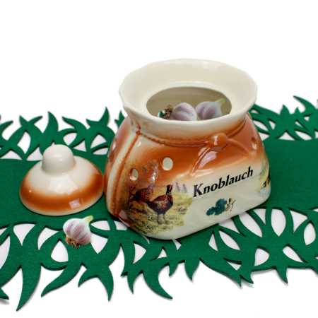 Knoblauch Sack 1 l - Wildmotiv Braun