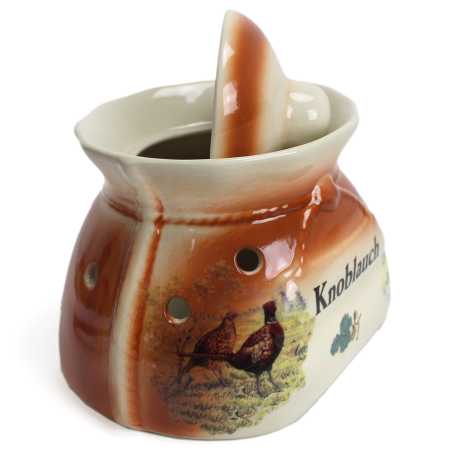 Knoblauch Sack 1 l - Wildmotiv Braun