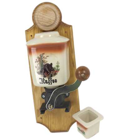 Wandkaffeemühle - Wildmotiv Braun - Wildschwein