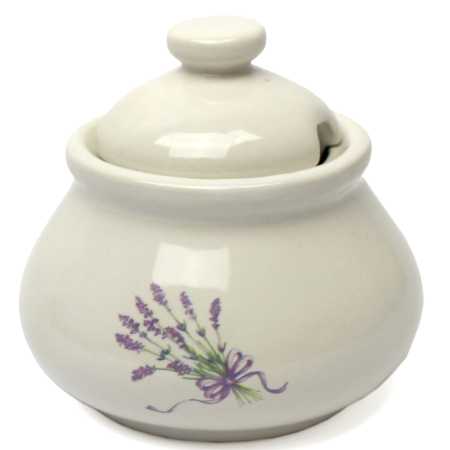 Zuckerdose verziert mit Lavender