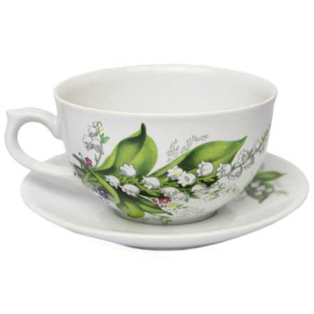 Tasse 0,25 l + Untertasse - Type Roxana - Maiglöckchen