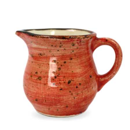 klein milchkännchen 0,05 l rustic rot