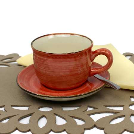 0,2l mit untertasse in rot