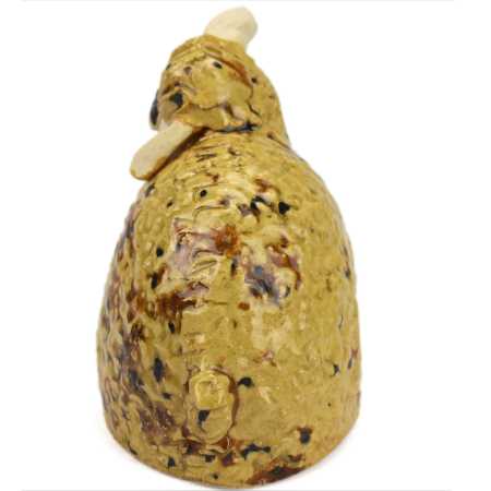 Keramik Figur Schaf mit Blume