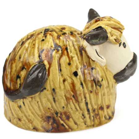 Keramik Figur Kuh