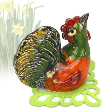 Keramik Figur Hahn
