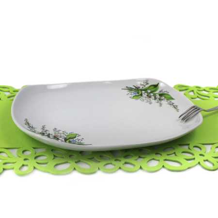 Platte 35 cm Maiglöckchen Motiv