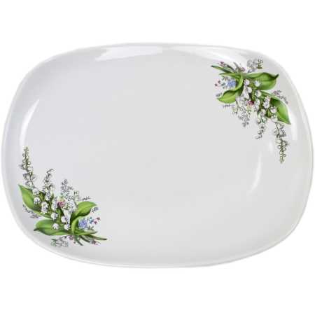 Platte 35cm Maiglöckchen Motiv