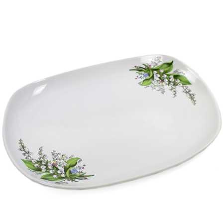 Platte 35 cm Maiglöckchen Motiv