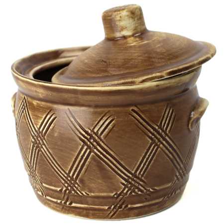 Schmalztopf 0,5 L - Karo Rustikal