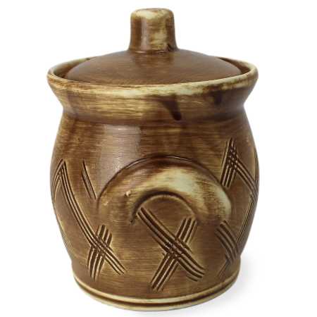 Schmalztopf 0,7 L - Karo Rustikal