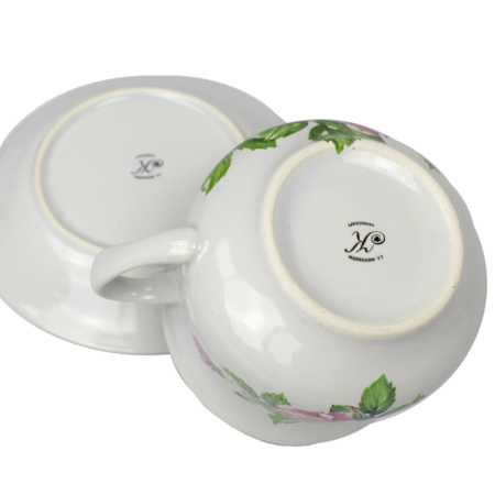 Tasse 0,3 l + Untertasse - Type Maria - Rosen