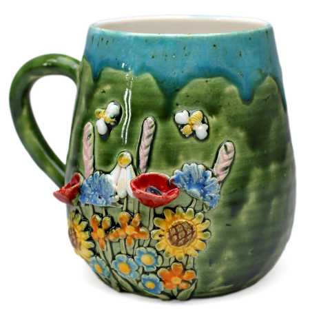 Becher 550 ml - Wiesenmotiv 3D